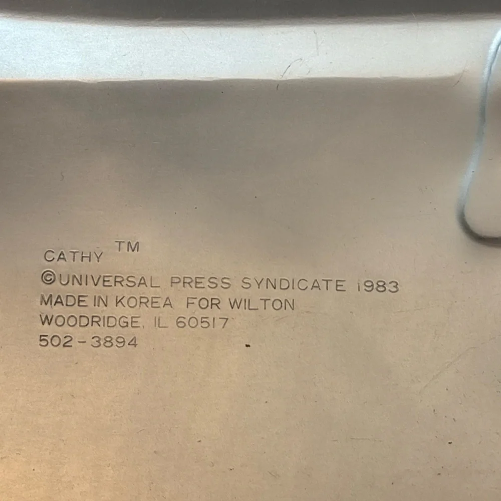 Vintage 1983 Wilton CATHY COMIC STRIP 16